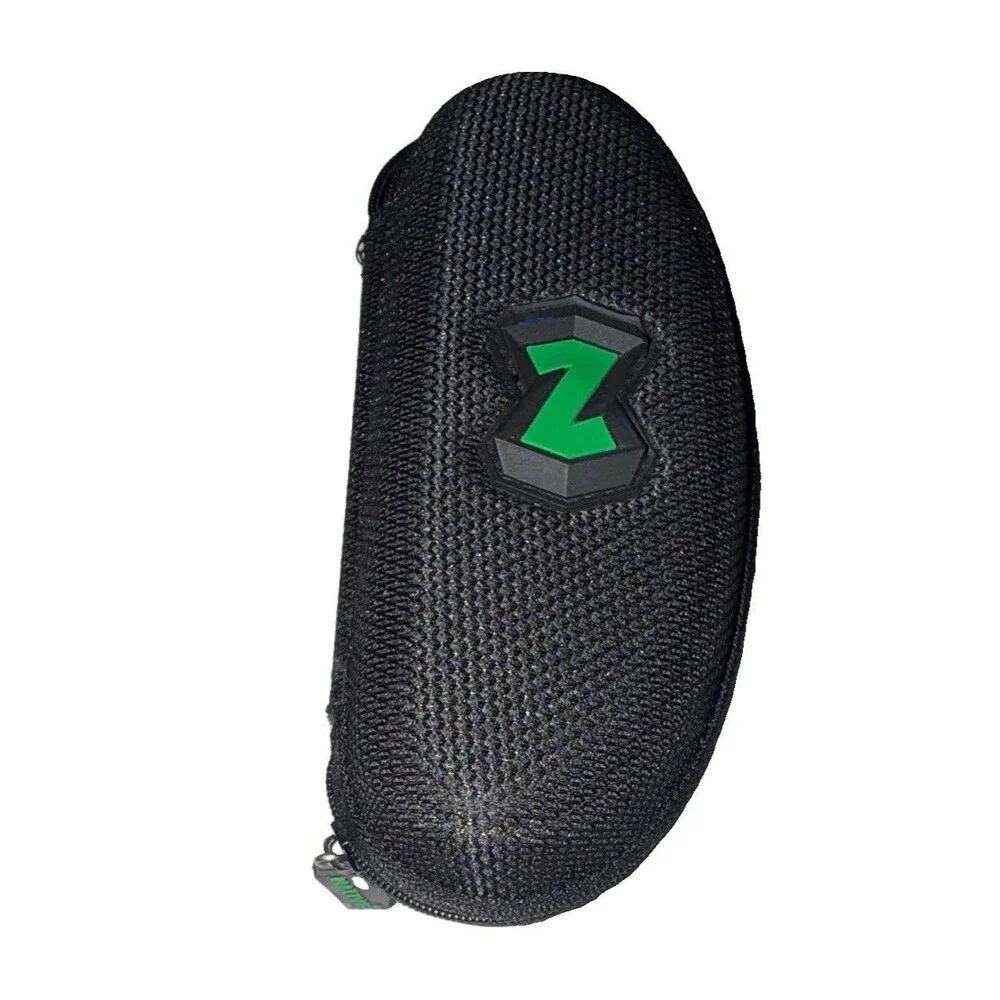 Native Hard Zipper Case for Glasses/Sunglasses Black/Green Fabric Unisex